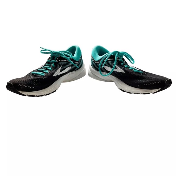 Brooks Launch 5 Black Teal Running Athletic Training Shoes Sneakers Womens 10 - Picture 5 of 8